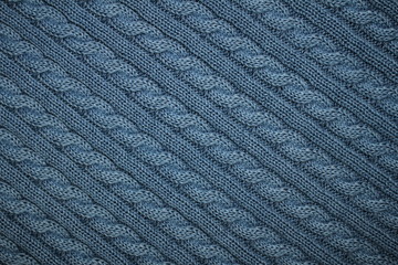 текстура вязаной ткани, светло голубого цвета     