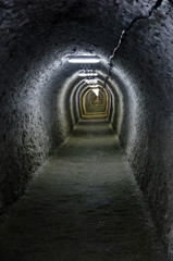 Salt mine tunnel