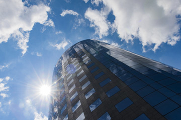 Skyscraper in a sunny day - office business concept