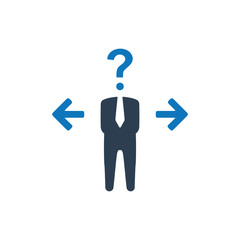 business decision confusion icon