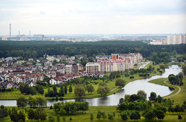 Aerial View, Cityscape Of Minsk, Belarus