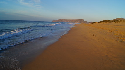 Sunrise over Beach and Sea