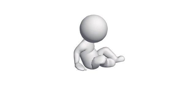 3D cartoon character go to bed sleep,comics people.