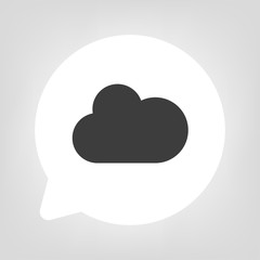 Kreis Sprechblase - Wolke