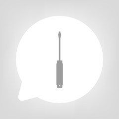 Kreis Sprechblase - Schraubendreher