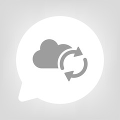 Kreis Sprechblase - Wolke Synchronisation