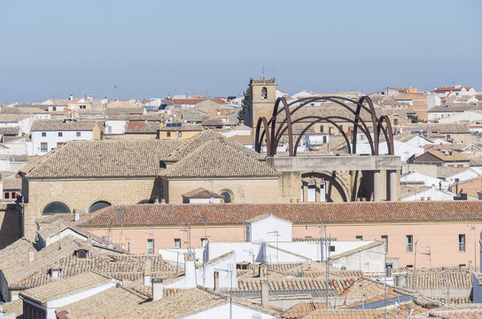 "San Andres church" and "Convento de la Encarnacion" in Baeza city (World Heritage Site), Jaen, Spain