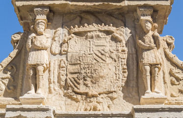 Santa Maria Fountain in Baeza, Jaen, Spain