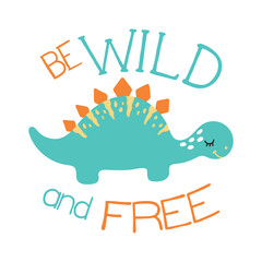 Cute dino illustration