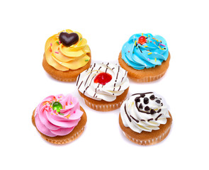 cupcake isolated on white background