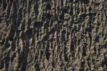 Surface rocky limestone, gray limestone and background in Thailand (1)