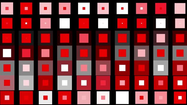 4k vj color square neon light array matrix scan background & cube grid big data database geometry modern shape backdrop.