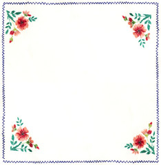 Ukrainian folk embroidery, handmade