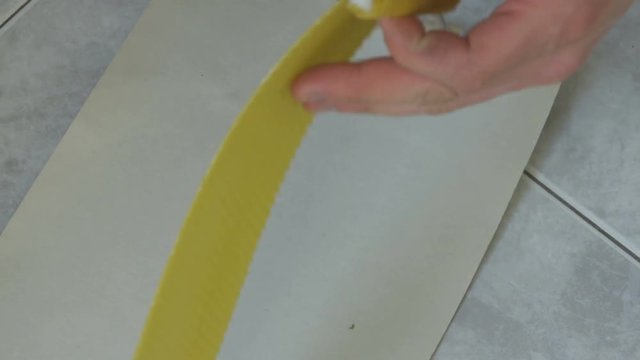 Making Candle, Rolling Wax