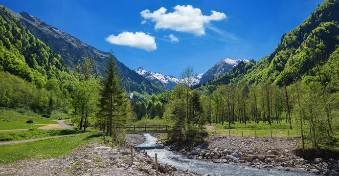 Malerisches Trettachtal bei Oberstdorf