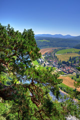 Blick über das Elbsandsteingebirge