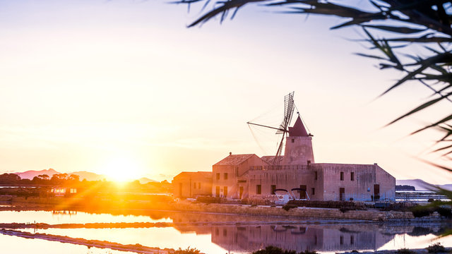 Italy, Sicily, Trapani district, Marsala, Isole dello Stagnone