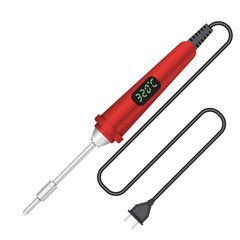 Soldering iron. Vector illustration in flat style.