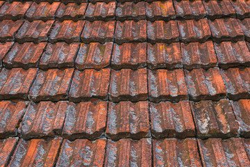 Vintage texture ceramic roof shingles