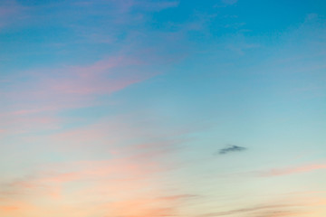 The evening sky in bright colors. Natural gradient