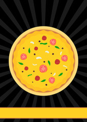 Pizza banner and flyer template