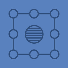 Isolation color linear icon