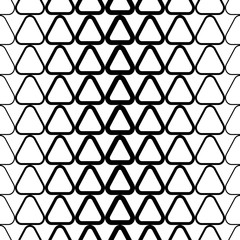 Vector black and white halftone background. Seamless pattern. Textile rapport.