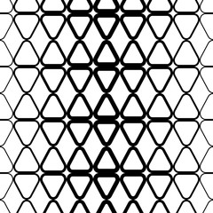 Vector black and white halftone background. Seamless pattern. Textile rapport.