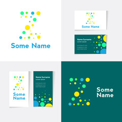 Creative Letter Z design vector template on The Business Card Template. Abstract Colorful Alphabet .Friendly funny.ABC Typeface.Type Characters Logotype symbols.Abstract Colorful Alphabet