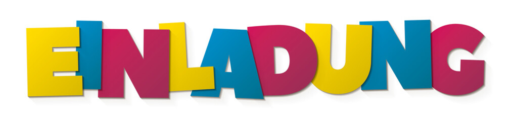 Schriftzug Einladung
