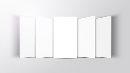 Mock up mobile app interface in 3D perspective view. Blank app screen. Horizontal 9:16 aspect ratio in black color tone created by vector easy to use for user interface and user experience design.