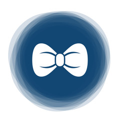 Abstract round button - bow tie