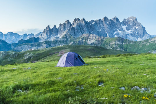Italy, Trentino-Alto Adige, Trento district, Parco Naturale Paneveggio Pale di San Martino, Passo Valles