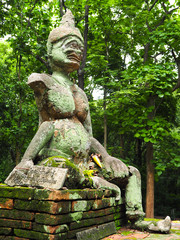 Ancient Giant Statue in the temple