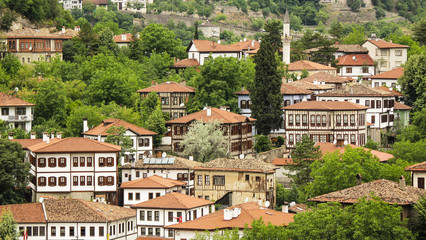 Fototapeta na wymiar Old Ottoman streets and mansions of Safranbolu, Karabuk