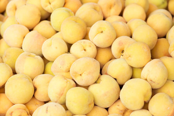 background from fresh organic Peaches