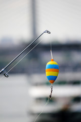 Obraz premium Colorful fishing bobber