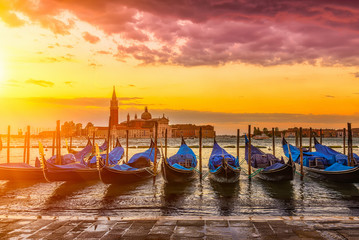 Sunrise in San Marco square, Venice. Italy