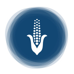 Abstract round button - corn