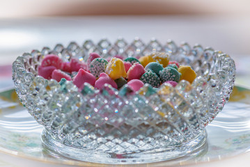 Pretty bowl of Easter candy