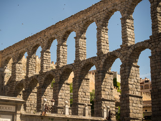 View of the Aqueduct of Segovia