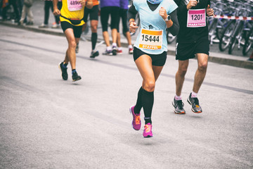 Fototapeta premium Marathon Läufer