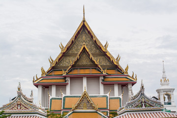 Naklejka premium Wat Kalayanamitr is a Buddhist temple in Bangkok, Thailand. The temple is located on the Thonburi bank of the Chao Phraya River. 