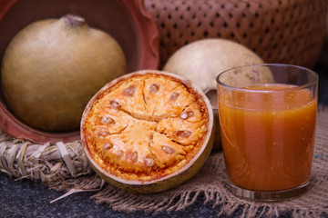 Beal fruits fruits and beal juice.