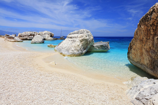 Italy, Sardinia, Ogliastra district, Parco Nazionale del Gennargentu e Golfo di Orosei, Cala Mariolu
