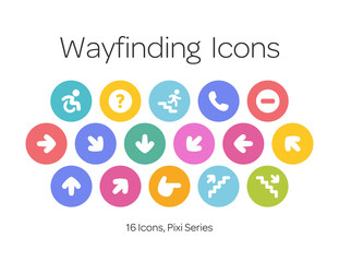 Wayfinding Icons, Pixi Series