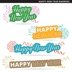 happy new year banners