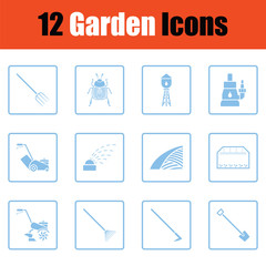 Set of gardening icons