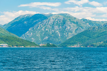 Picturesque Boka Kotor Bay during good sunny weather.