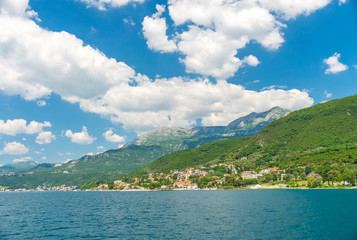 Picturesque Boka Kotor Bay during good sunny weather.